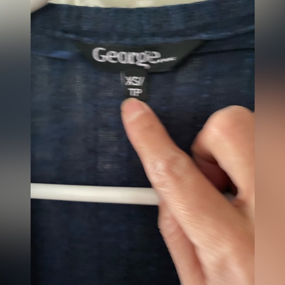 George blue long cardigan with side slit ⭕️3/$15⭕️ - Picture 2 of 4